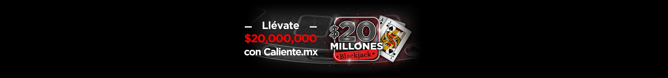 $20M Blackjack en Caliente.mx