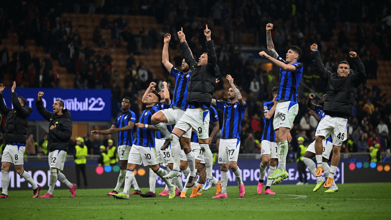 UCL - Inter celebra triunfo del partido