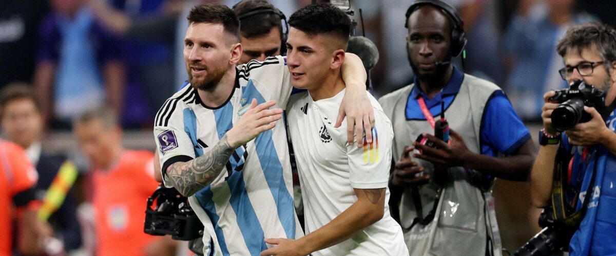 Messi y Almada fueron campeones con Argentina en Catar 2022