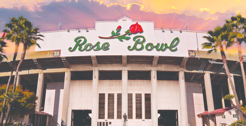 El Rose Bowl es sede de uno de los tazones colegiales más esperados del año.