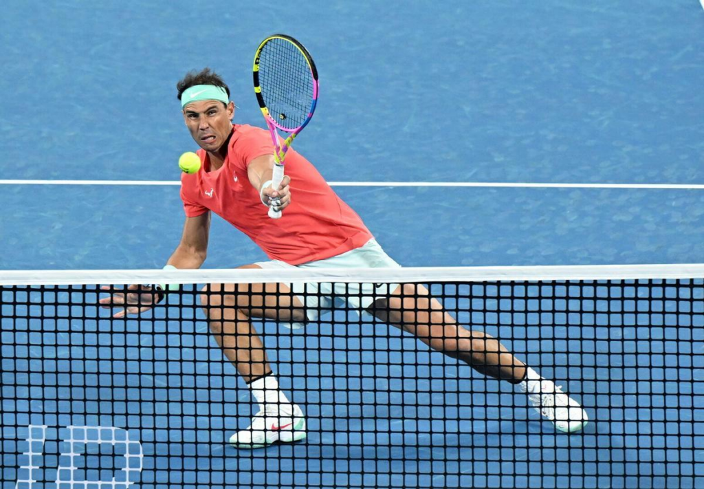 Rafael Nadal en su participación del ATP 250 de Brisbane