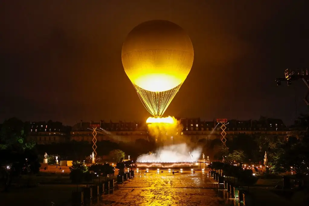 EL pebetero está basado en un globo aeroestático