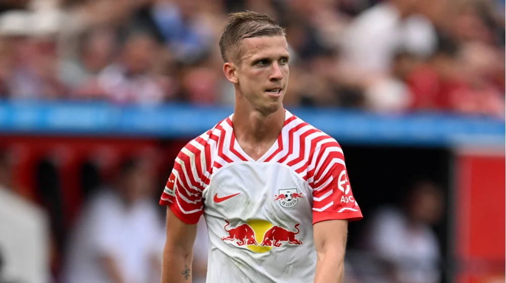 Dani Olmo en su paso por el RB Leipzig