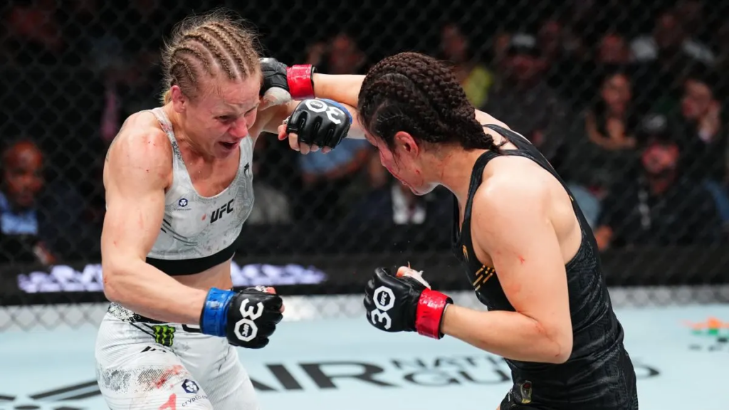 Shevchenko y Grasso en combate