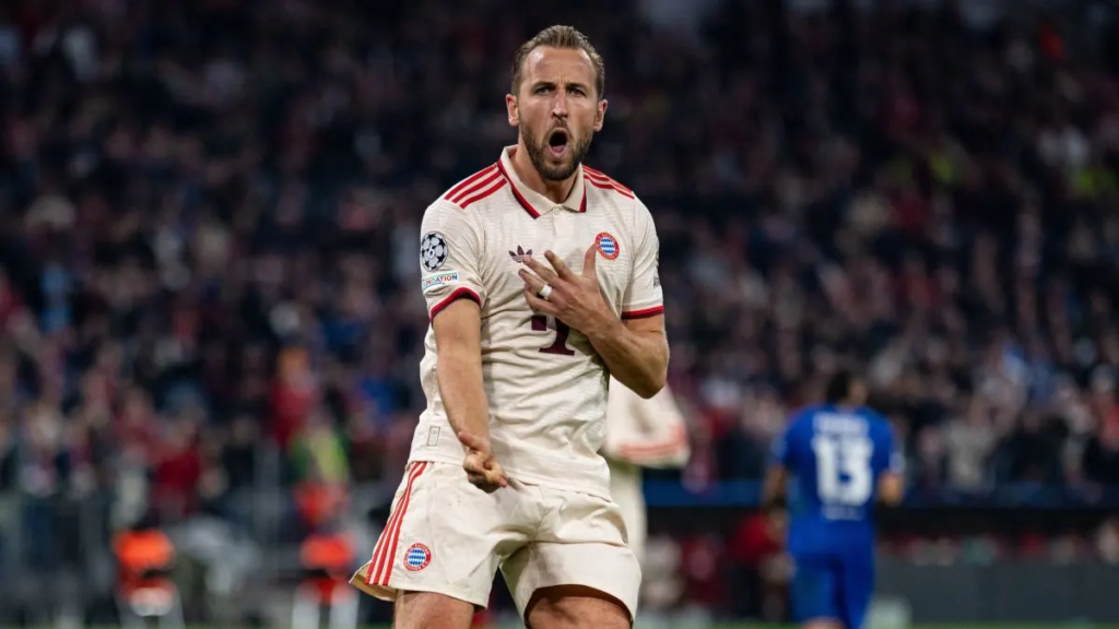 Harry Kane en goleada del Bayern al Dinamo