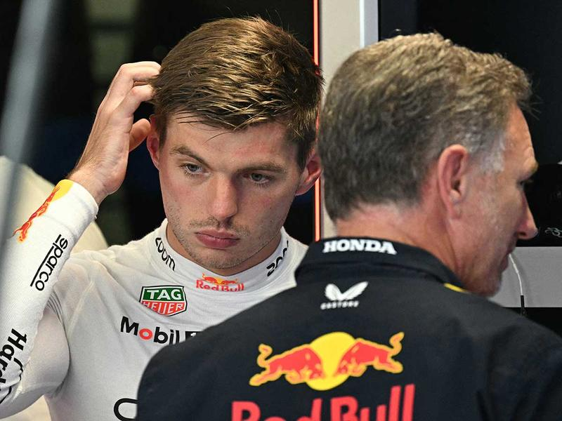 Verstappen y Horner con problemas