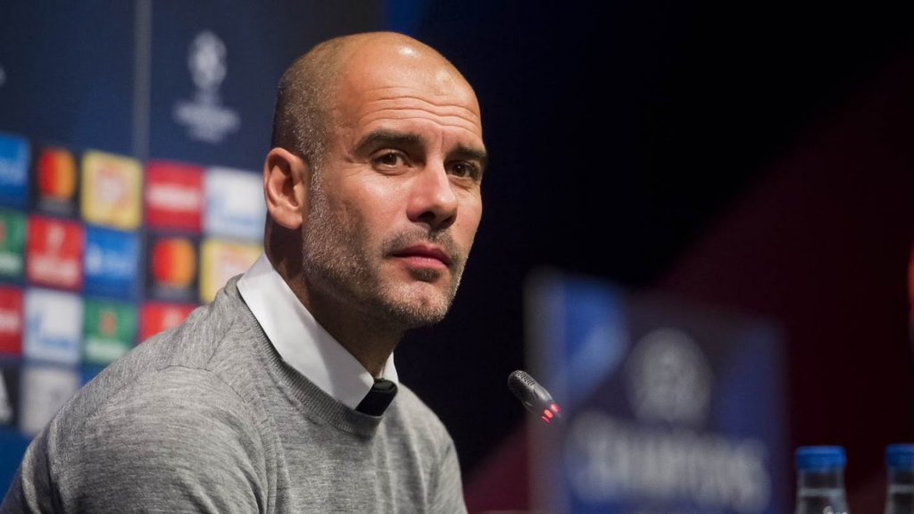 Guardiola en conferencia de prensa