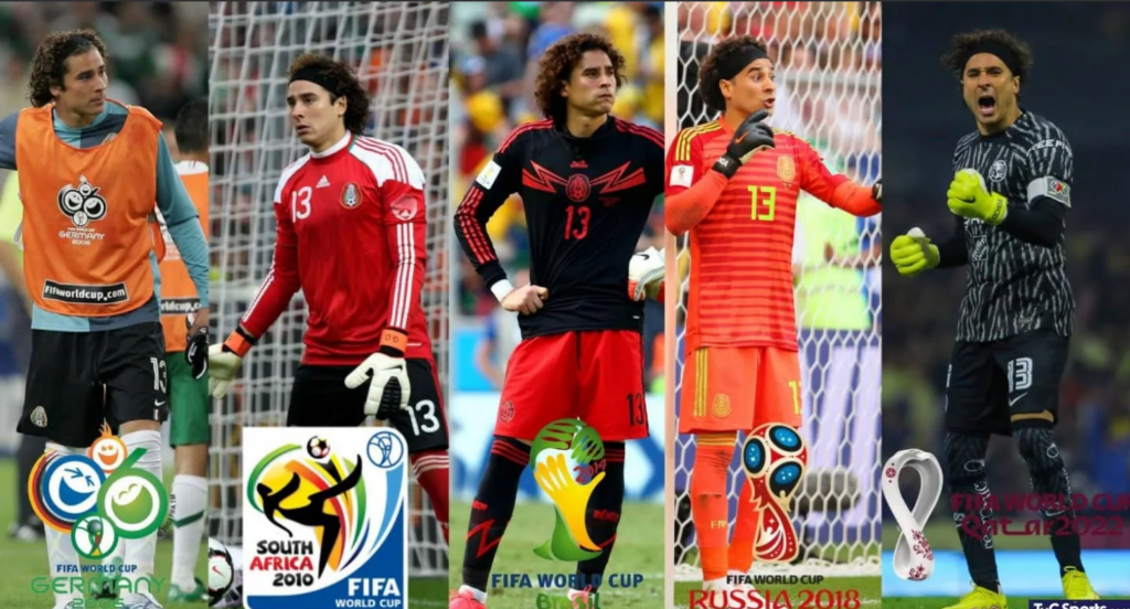 Ochoa en sus distintas etapas del mundial