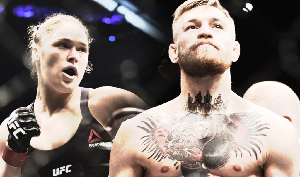 Ronda Rousey y Connor McGreggor