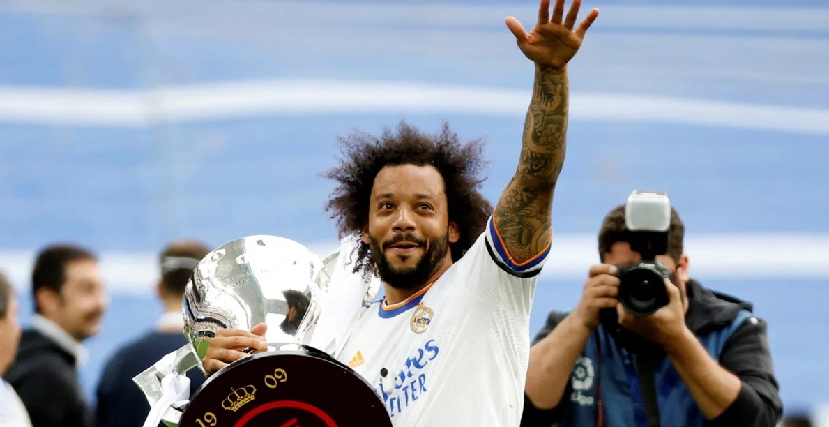 Marcelo con la Copa del Rey